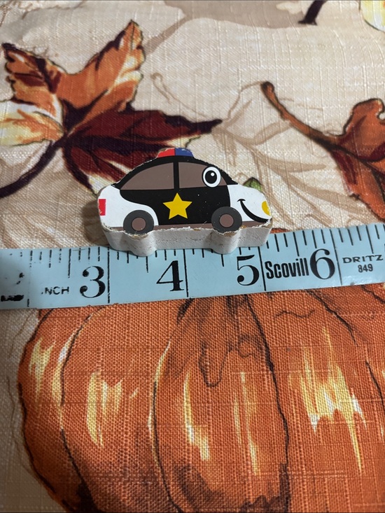 Other - Wooden Black Police Car Toy - Kids Toy
